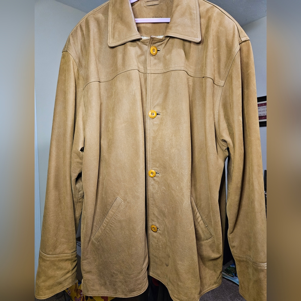 Authentic Camel Active Genuine Leather Jacket From Turkey Men XXL